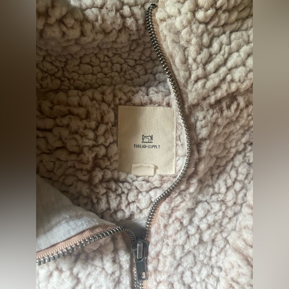 Fuzzy half zip - Picture 2 of 3
